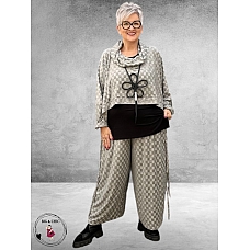 AKH Broek Frostina Grijs Ruit